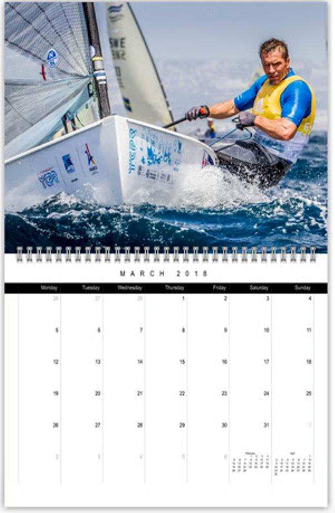 2018 Finn Class Calendar ©  Robert Deaves